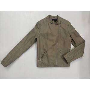 Metaphor Faux Leather Moto Jacket Size Large